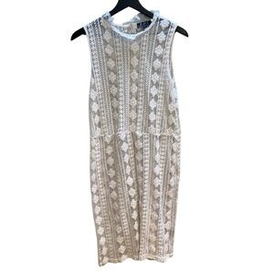 Pol Sheer White Lace Sheath Dress size medium